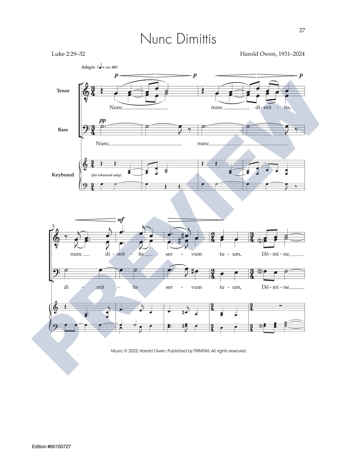 Magnificat & Nunc Dimittis