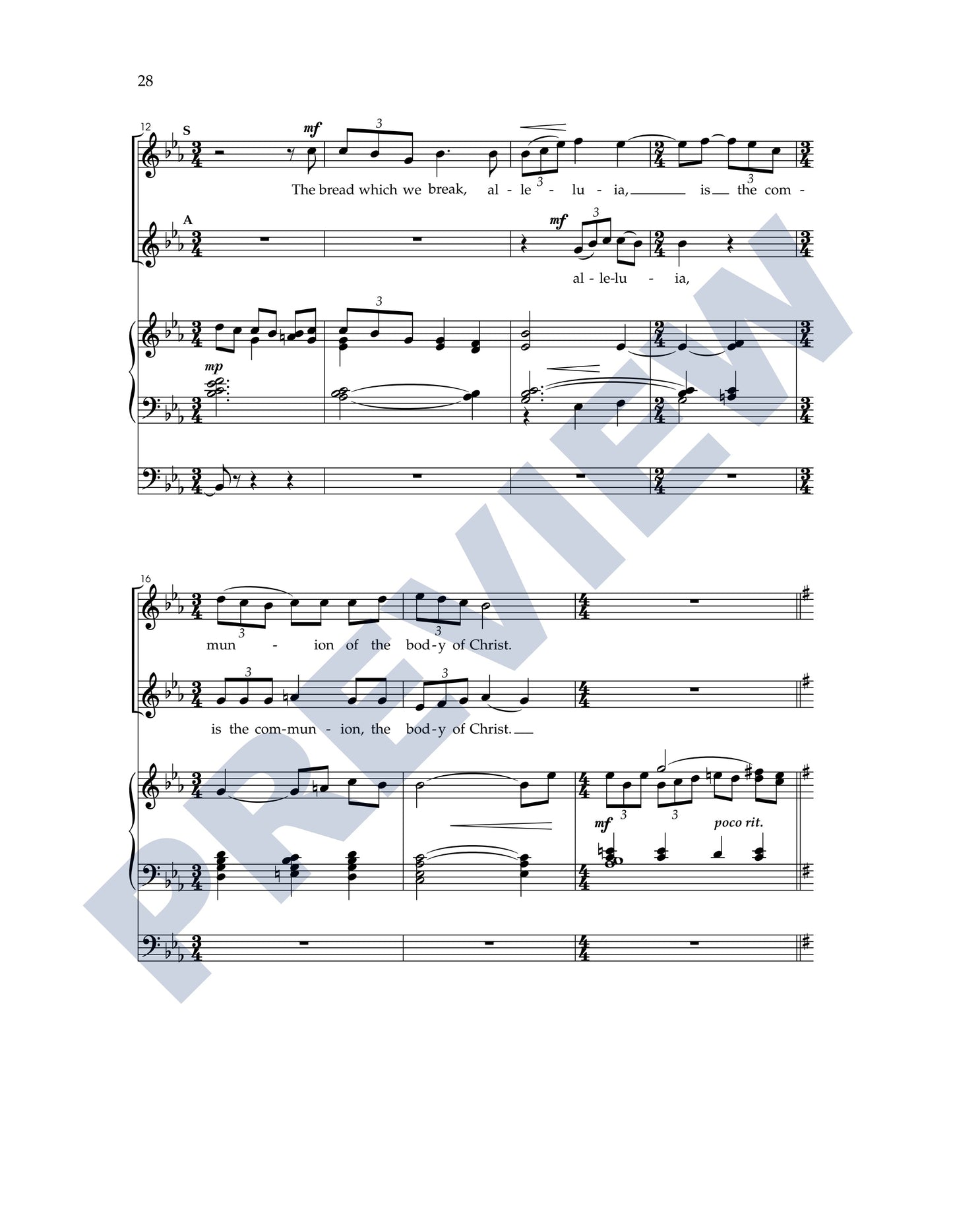Missa Brevis (Washington Service)