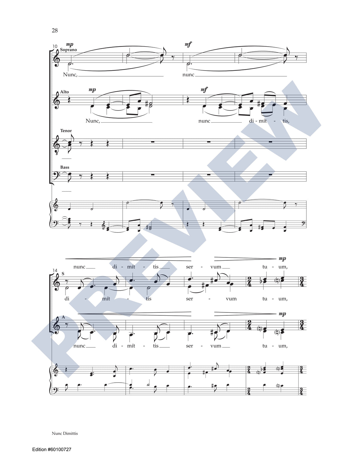 Magnificat & Nunc Dimittis