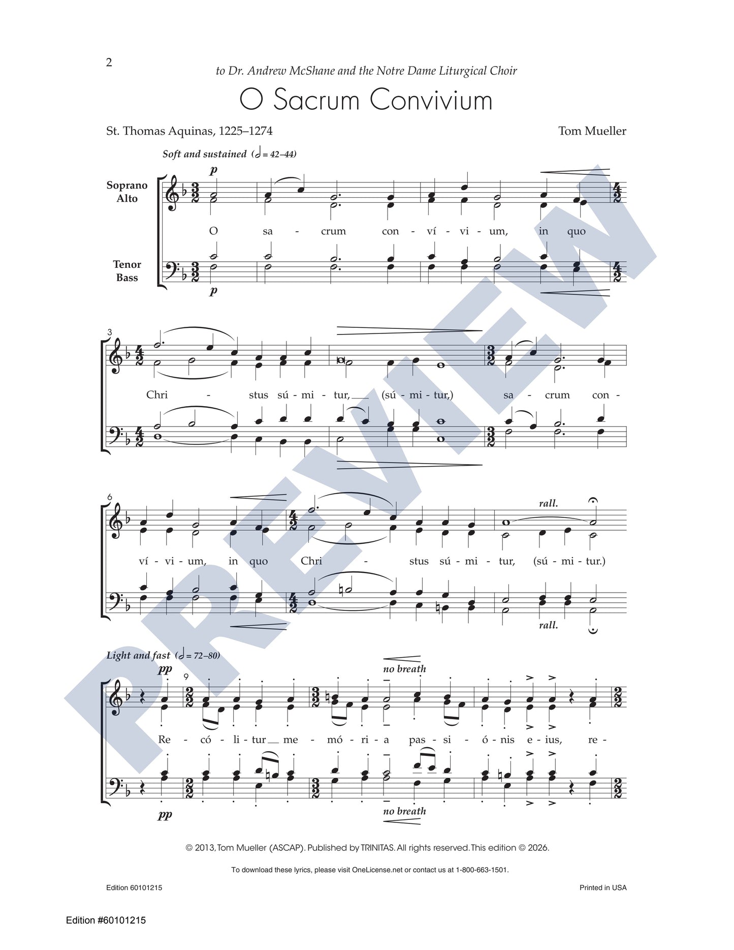O Sacrum Convivium