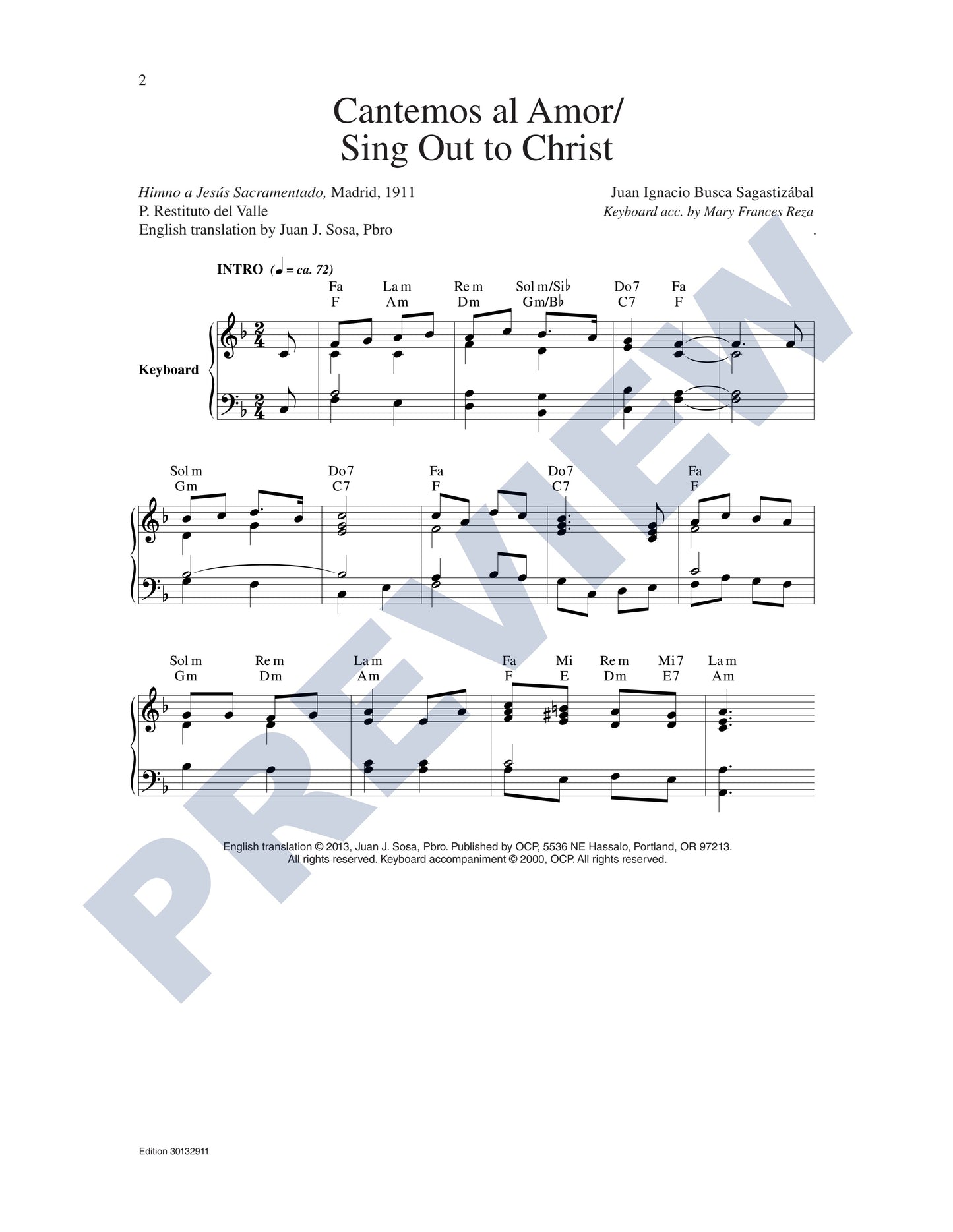Cantemos al Amor/Sing Out to Christ