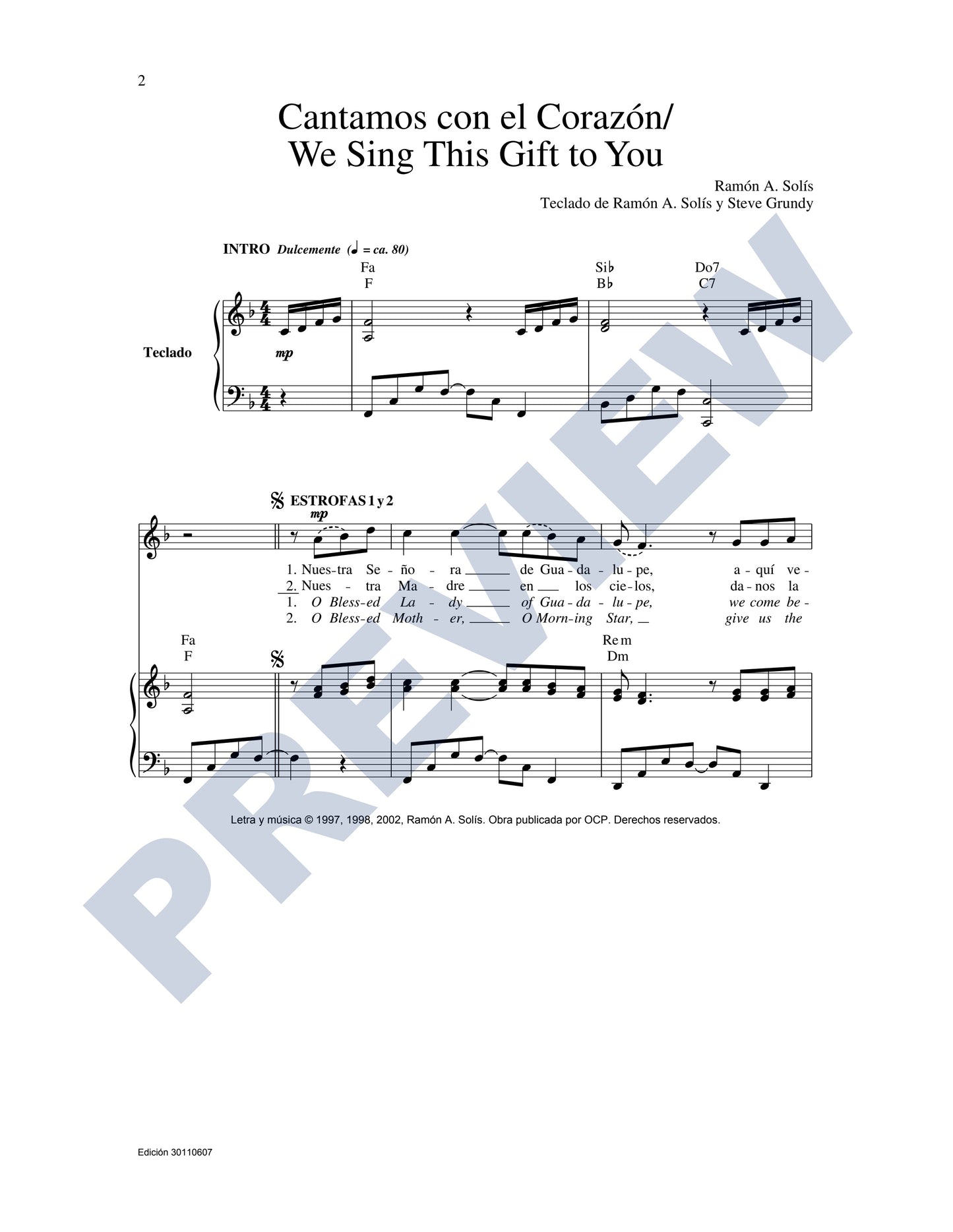 Cantamos con el Corazón/We Sing This Gift to You