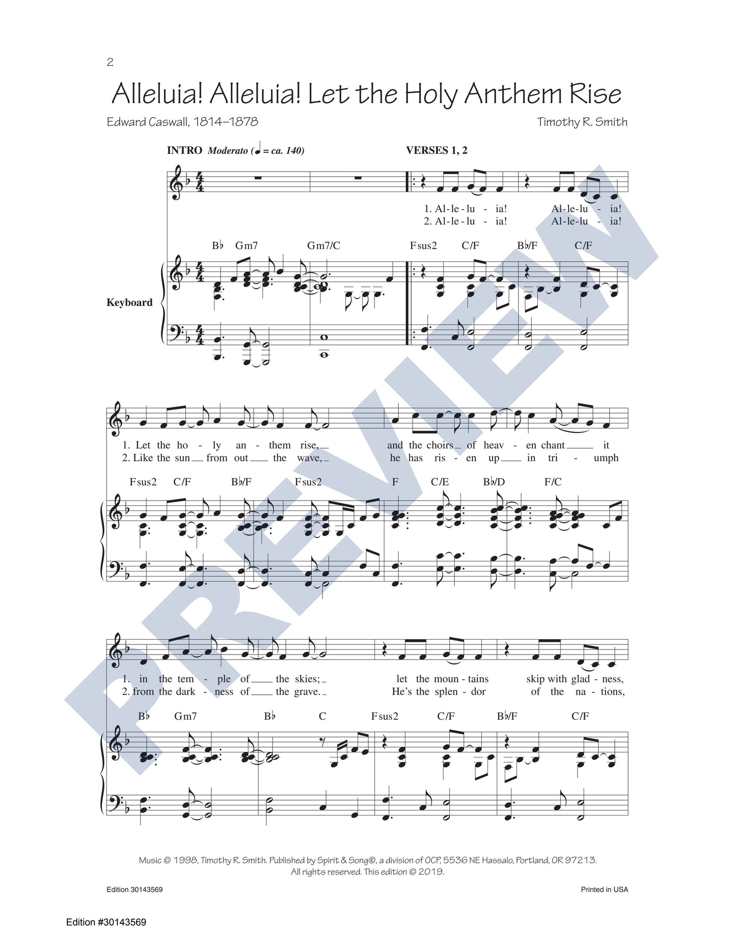 Alleluia! Alleluia! Let the Holy Anthem Rise