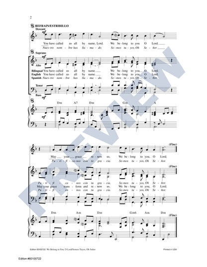 We Belong to You, O Lord/Somos Tuyos, Oh Señor