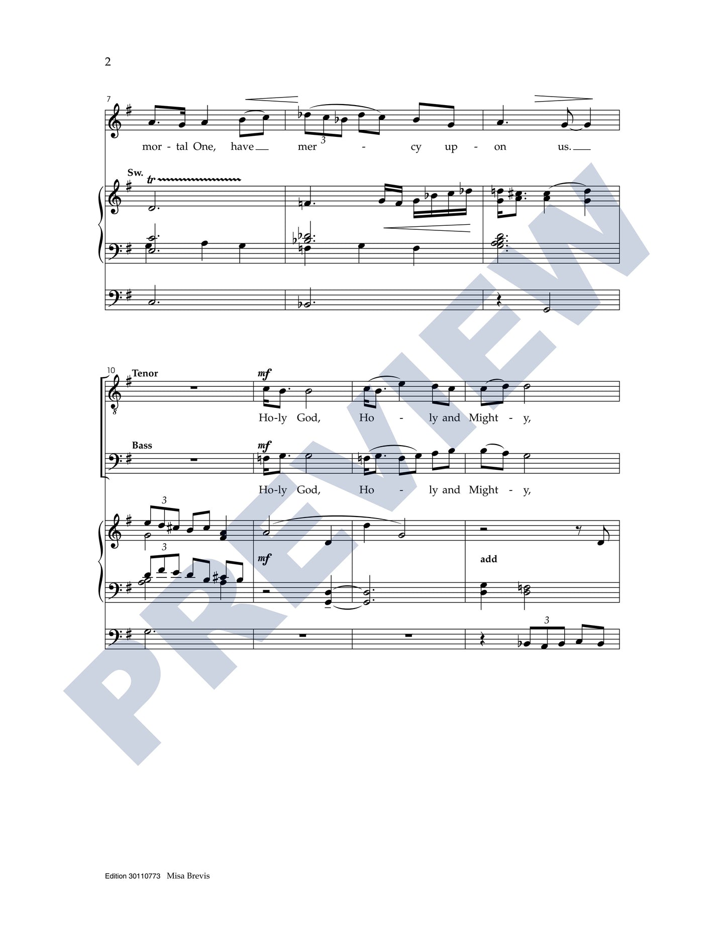 Missa Brevis (Washington Service)
