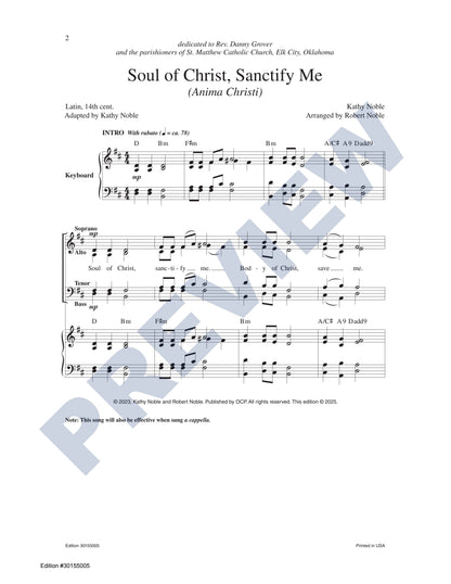 Soul of Christ, Sanctify Me (Anima Christi)