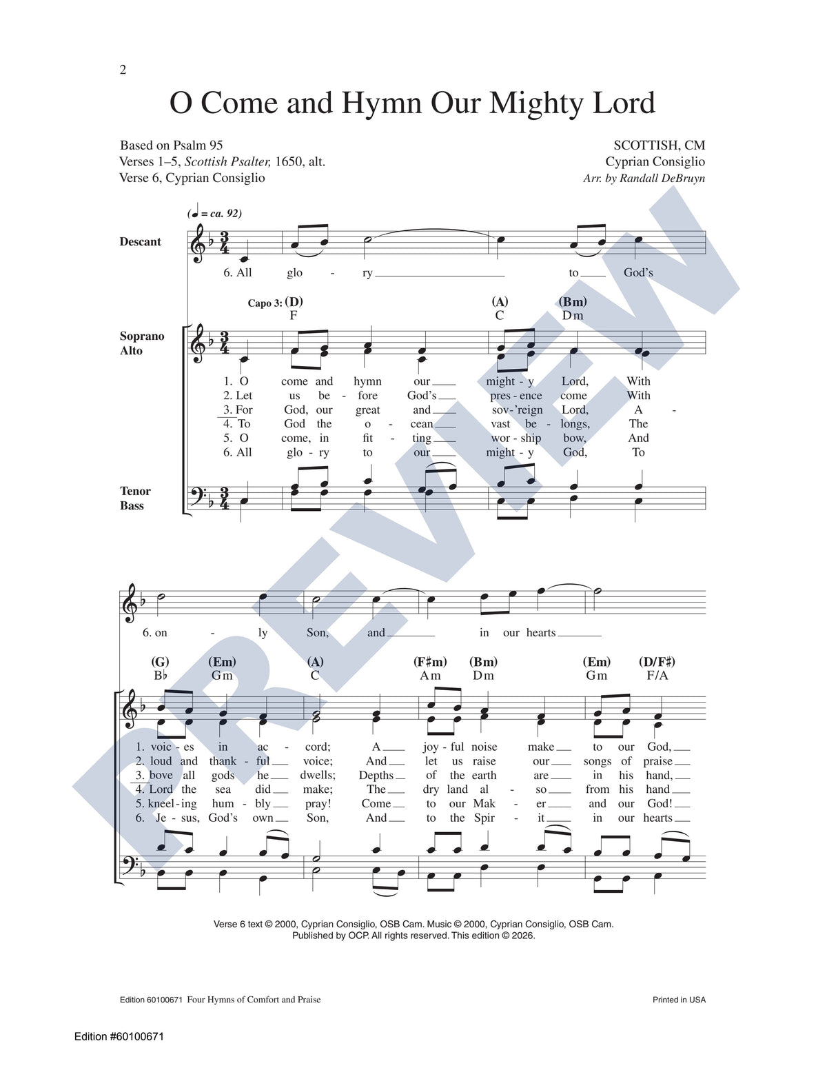 Four Hymns of Comfort and Praise