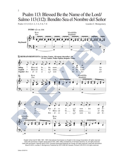 Psalm 113: Blessed Be the Name of the Lord/Salmo 113 (112): Bendito Sea el Nombre del Señor