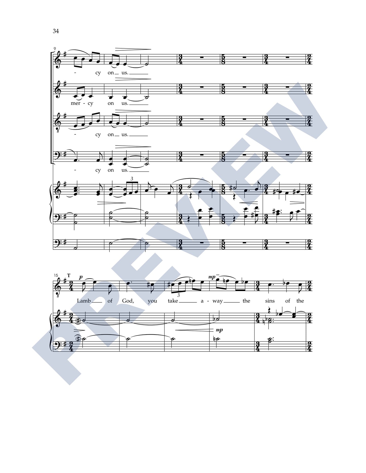 Missa Brevis (Washington Service)
