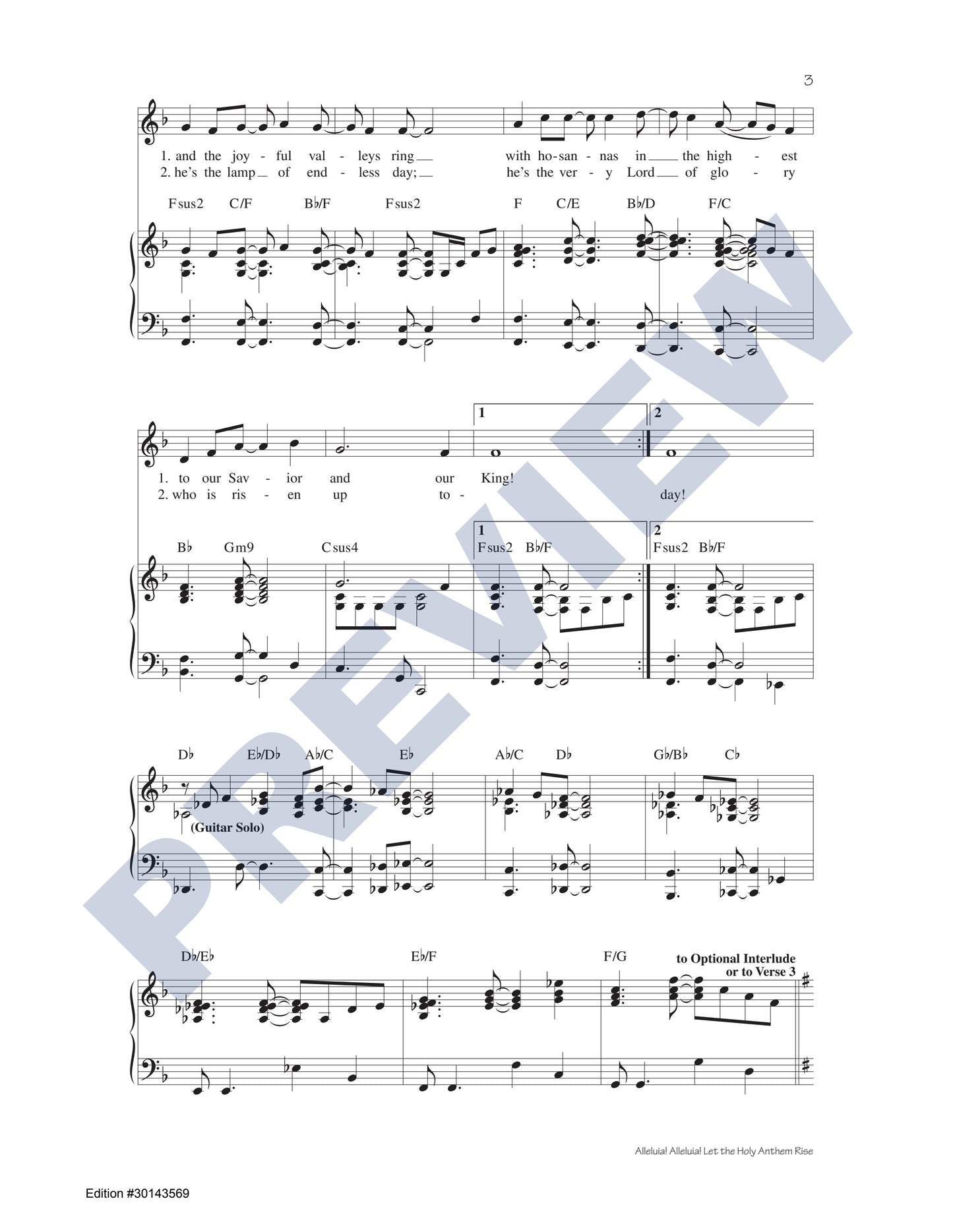Alleluia! Alleluia! Let the Holy Anthem Rise