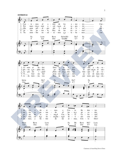 Cantemos al Amor/Sing Out to Christ