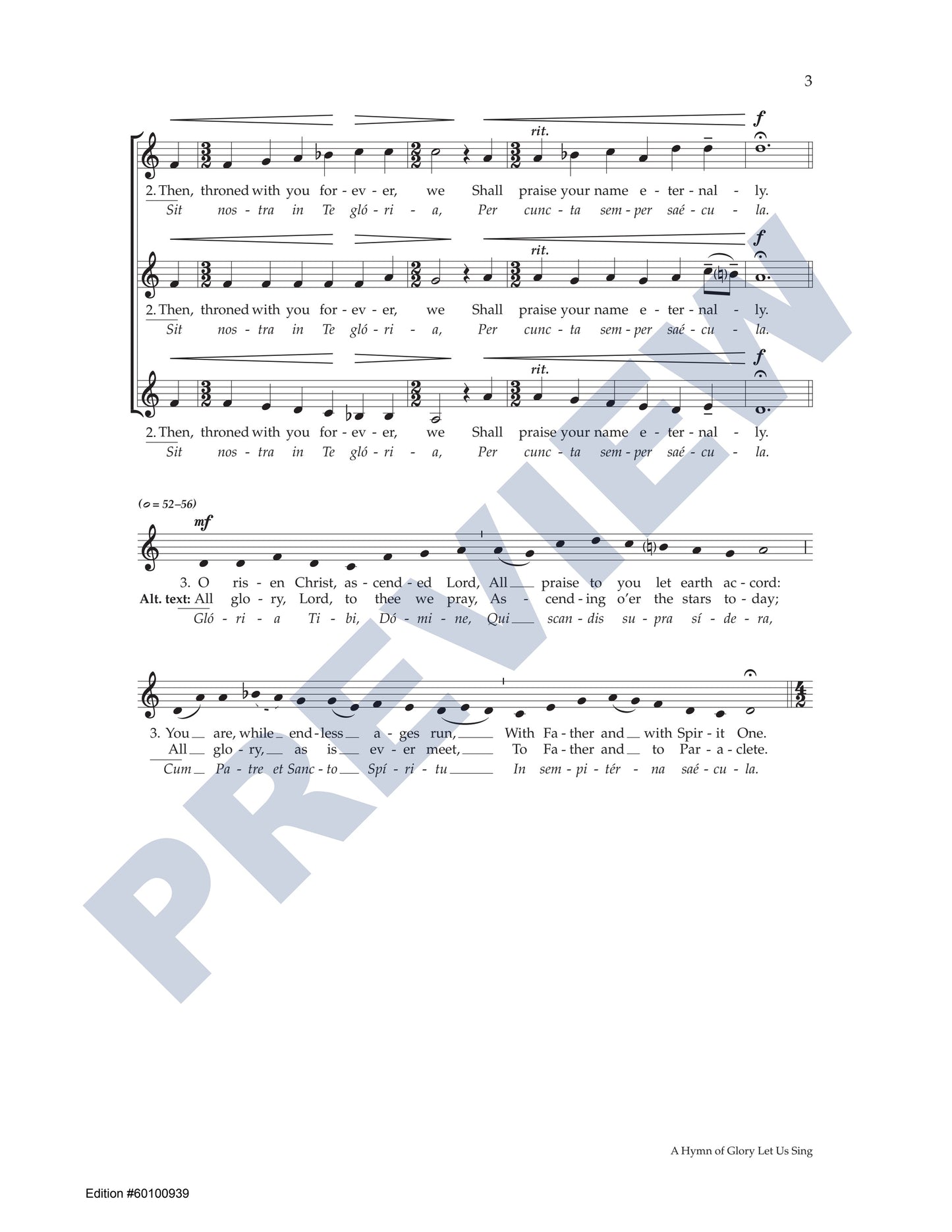 A Hymn of Glory Let Us Sing
