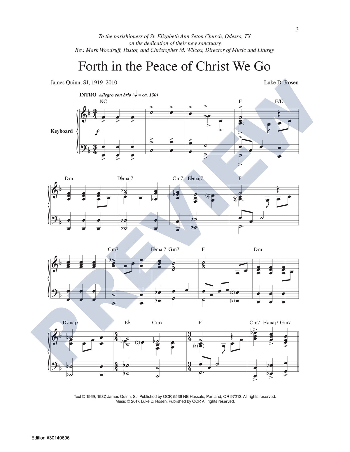 Forth in the Peace of Christ We Go