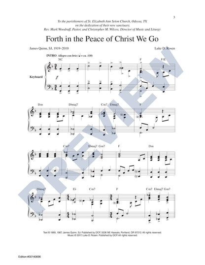 Forth in the Peace of Christ We Go