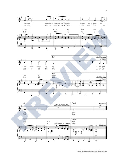 Vengan, Aclamemos al Señor/Come Before the Lord