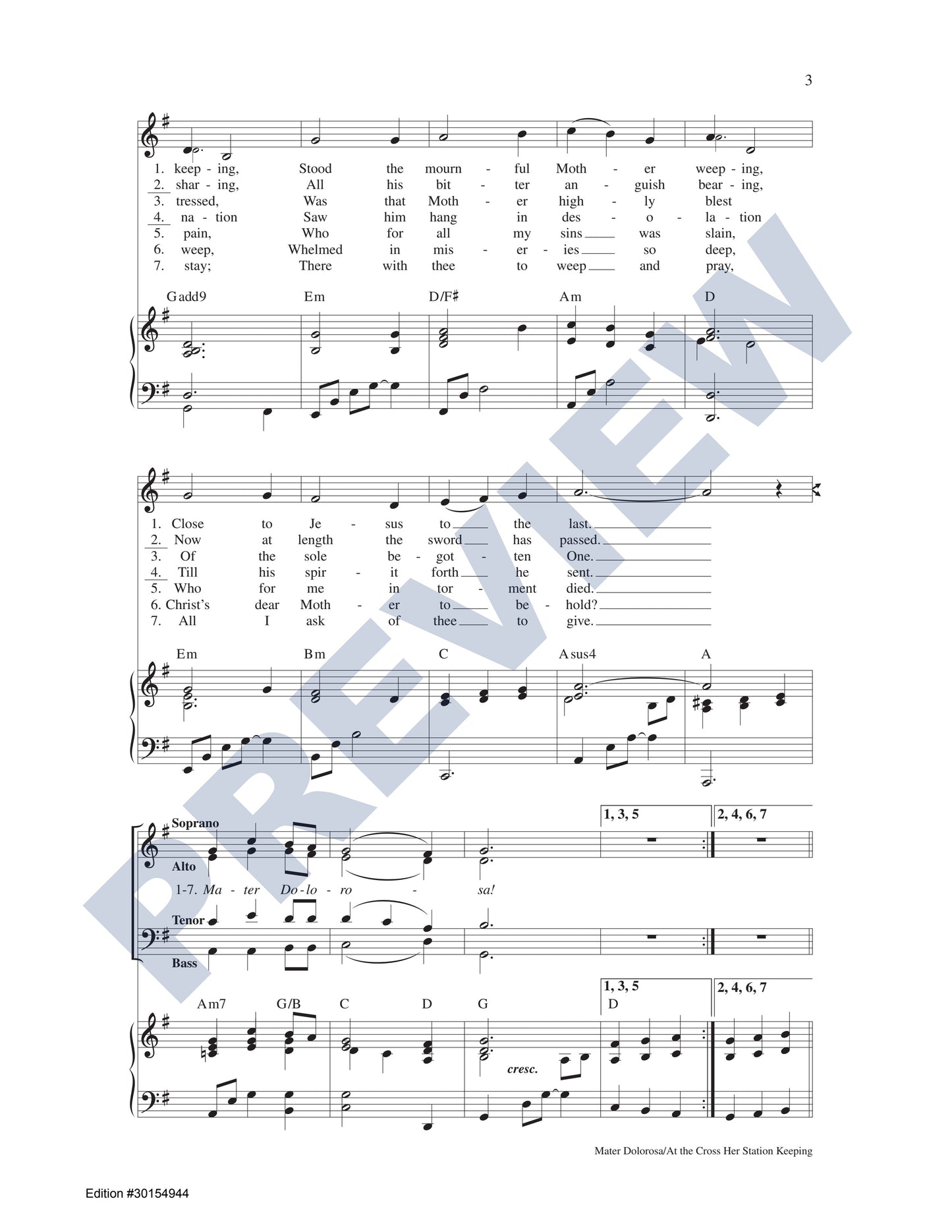 Mater Dolorosa/At the Cross Her Station Keeping