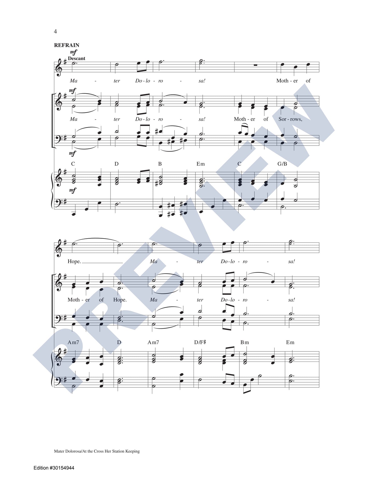 Mater Dolorosa/At the Cross Her Station Keeping