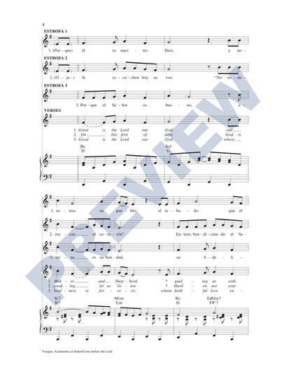 Vengan, Aclamemos al Señor/Come Before the Lord