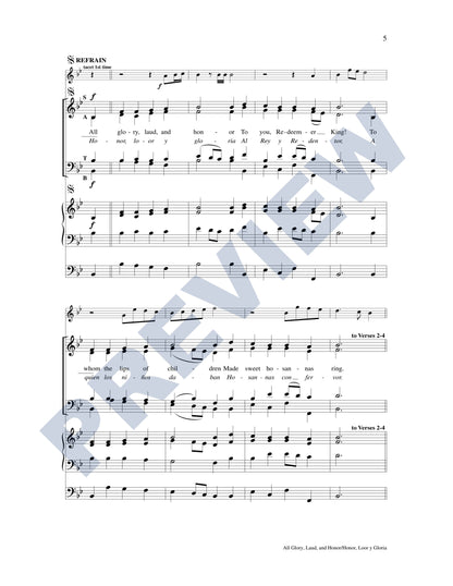All Glory, Laud, and Honor/Honor, Loor y Gloria