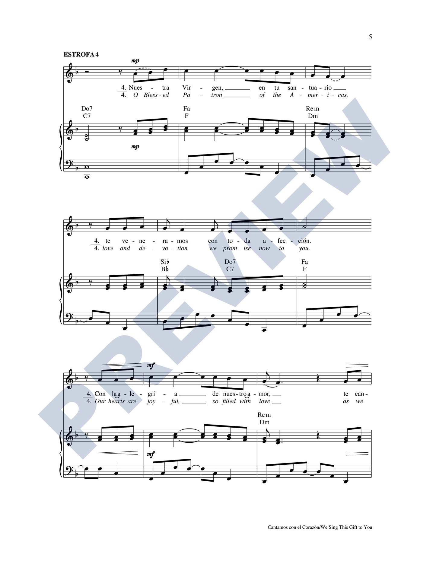 Cantamos con el Corazón/We Sing This Gift to You
