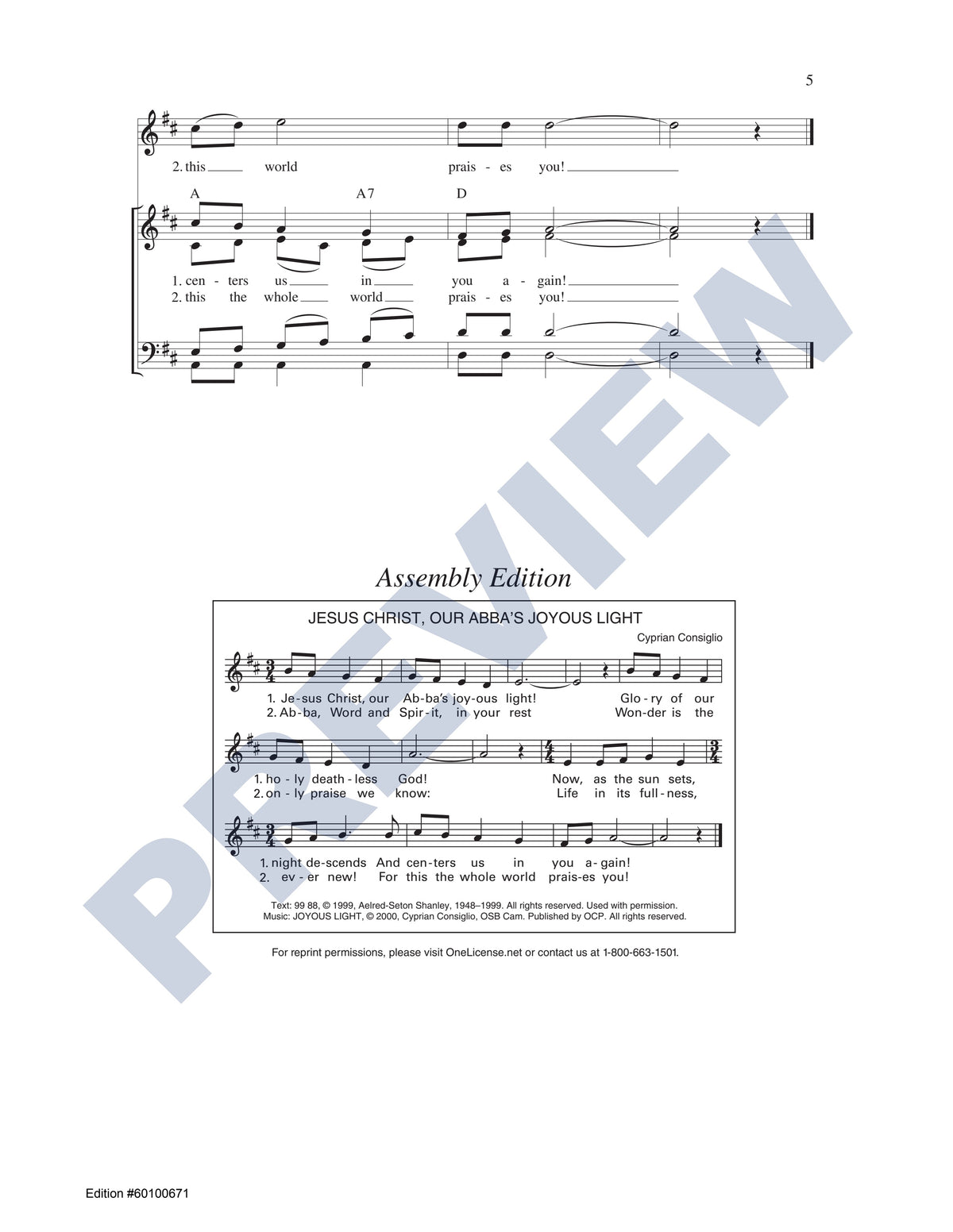 Four Hymns of Comfort and Praise