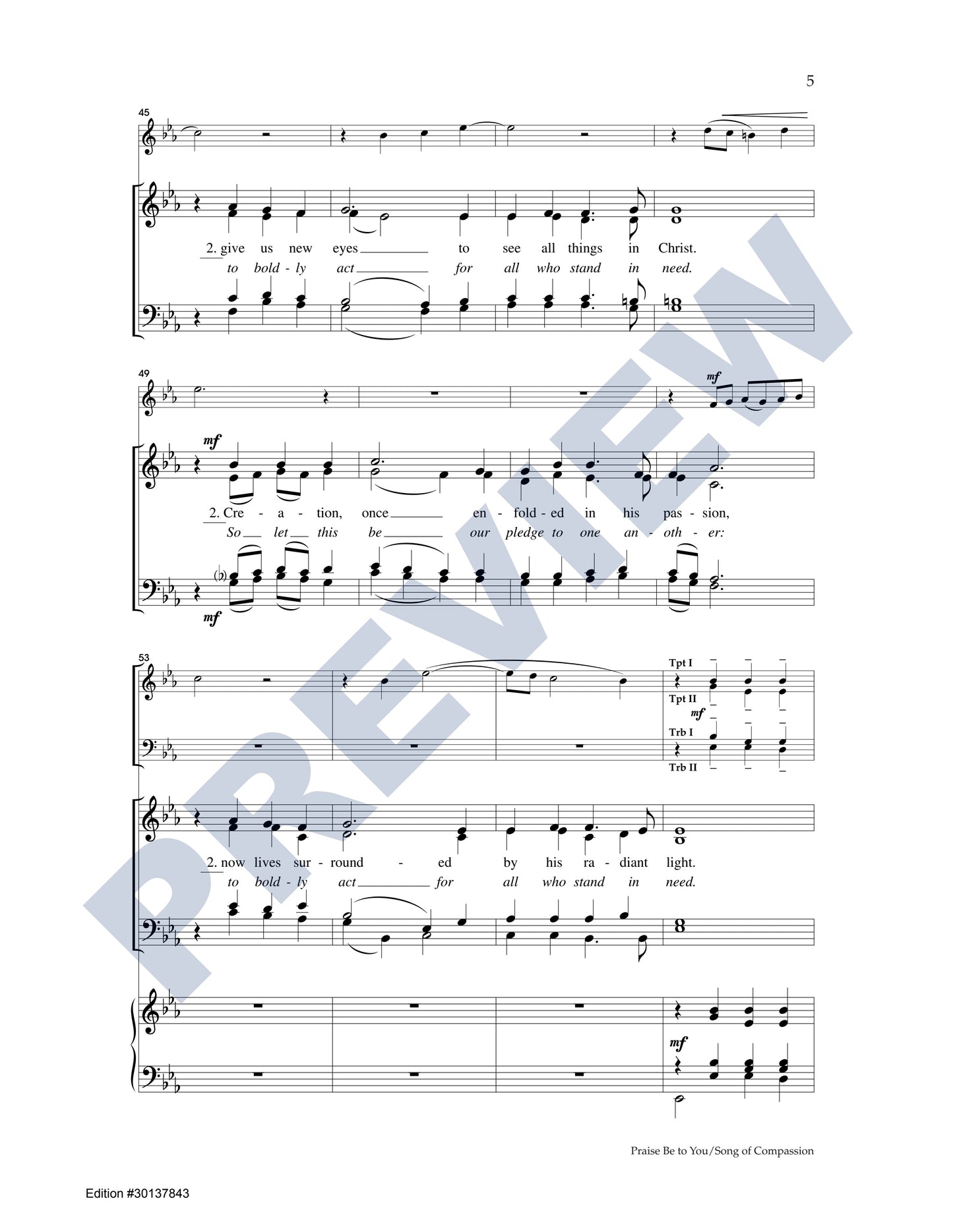 Praise Be to You/Song of Compassion