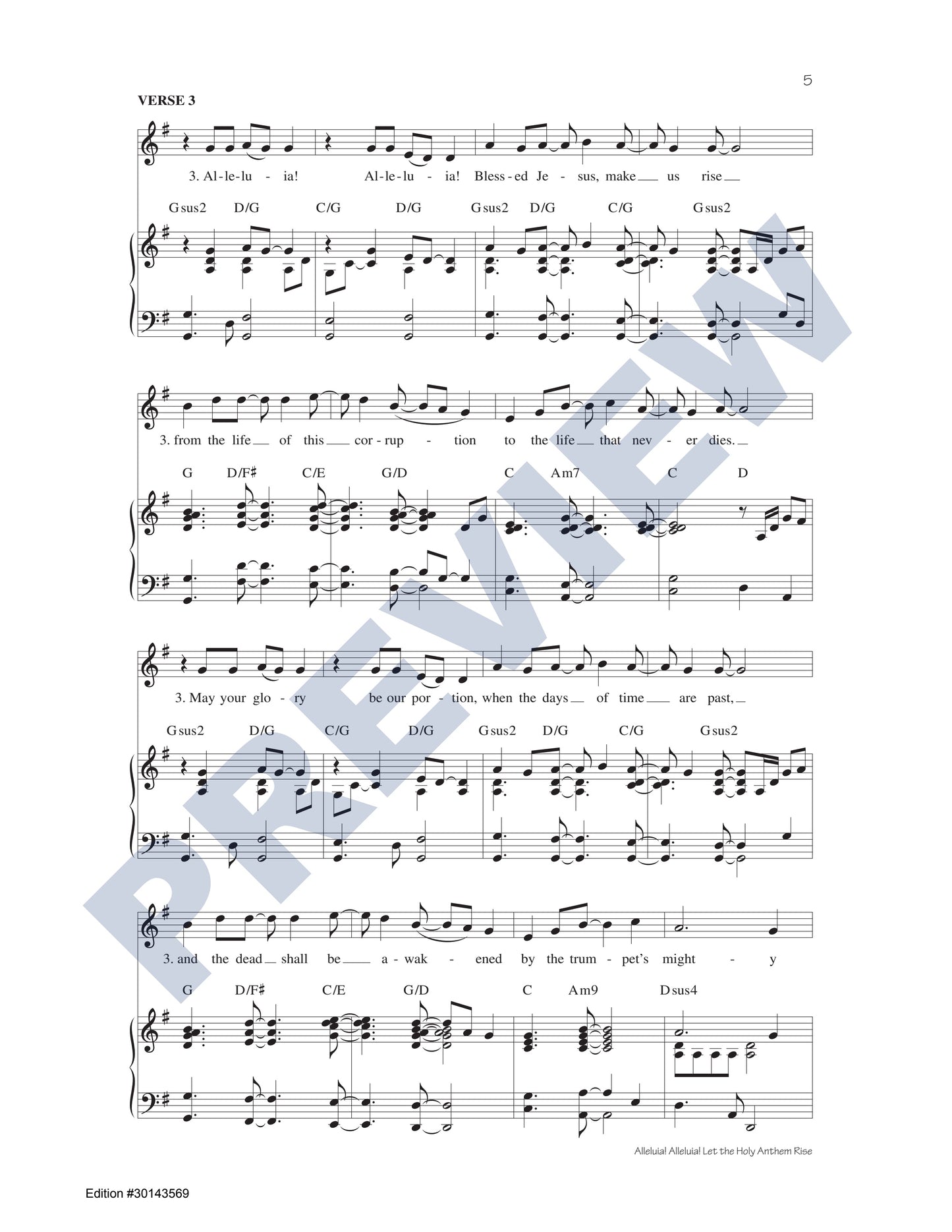 Alleluia! Alleluia! Let the Holy Anthem Rise