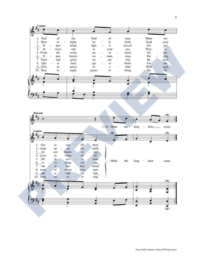 Four Little Litanies (With Themes for the Millennium)