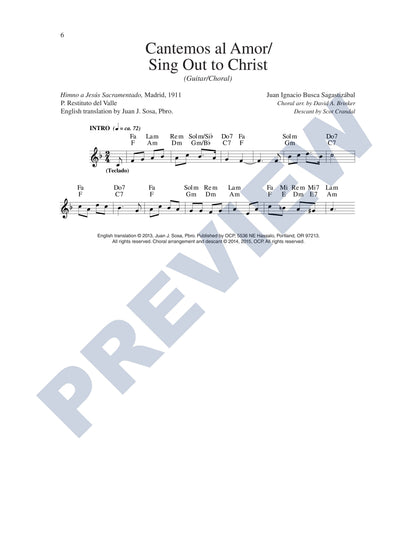 Cantemos al Amor/Sing Out to Christ