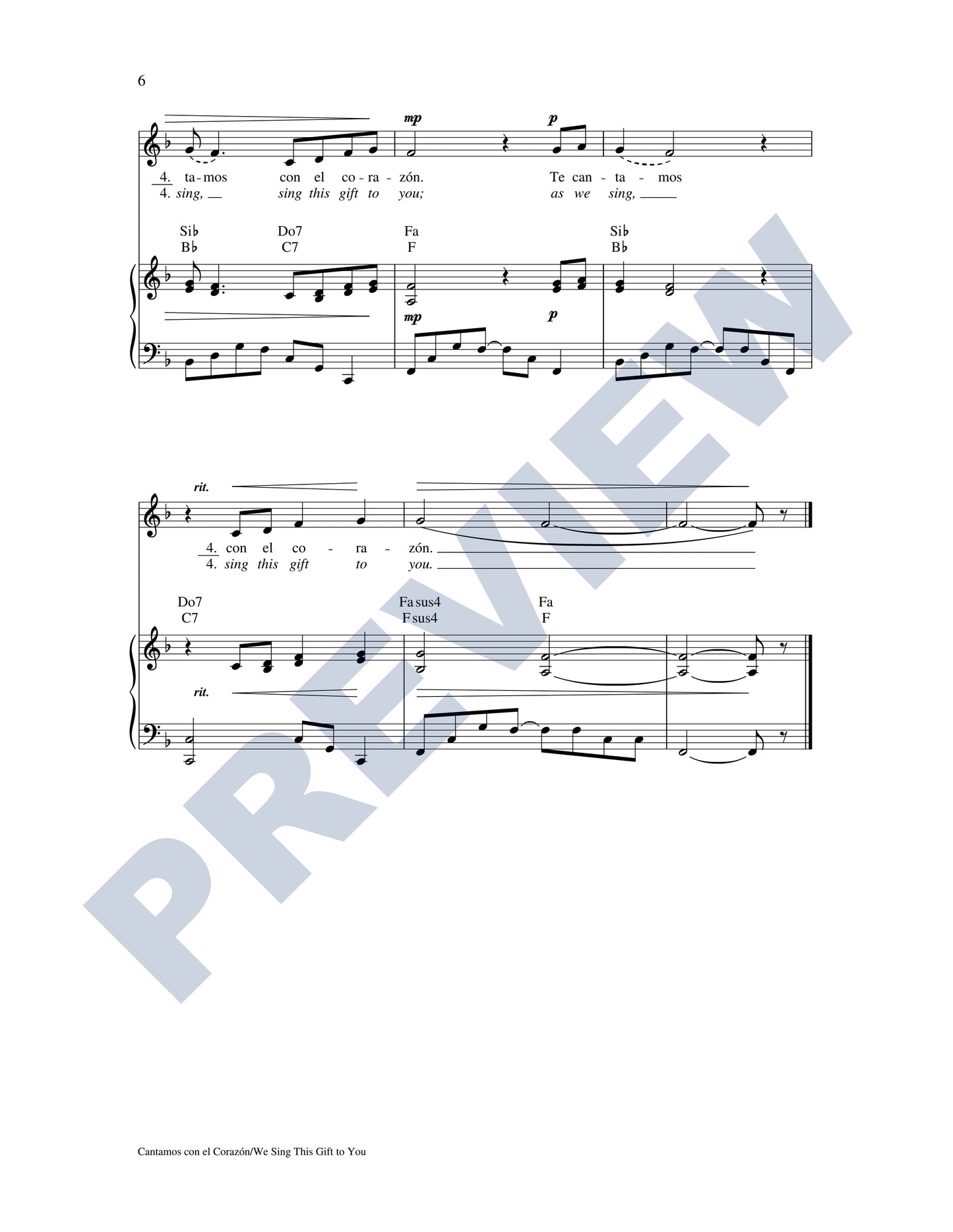 Cantamos con el Corazón/We Sing This Gift to You