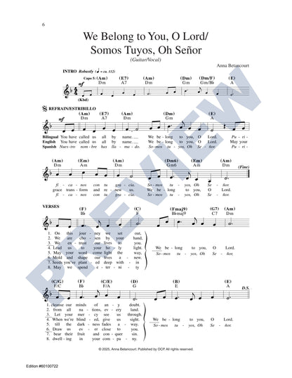 We Belong to You, O Lord/Somos Tuyos, Oh Señor
