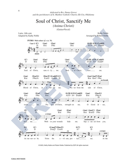Soul of Christ, Sanctify Me (Anima Christi)