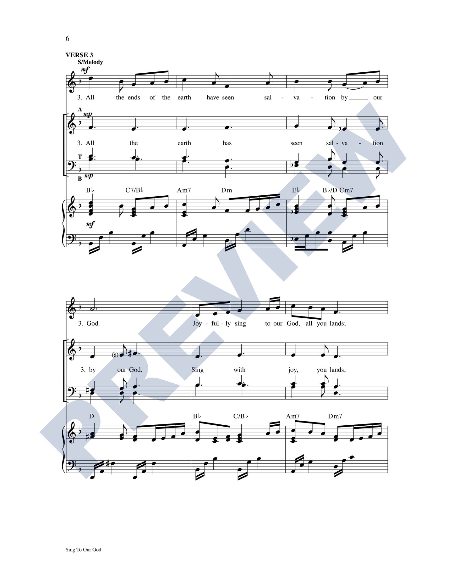 Sing to Our God