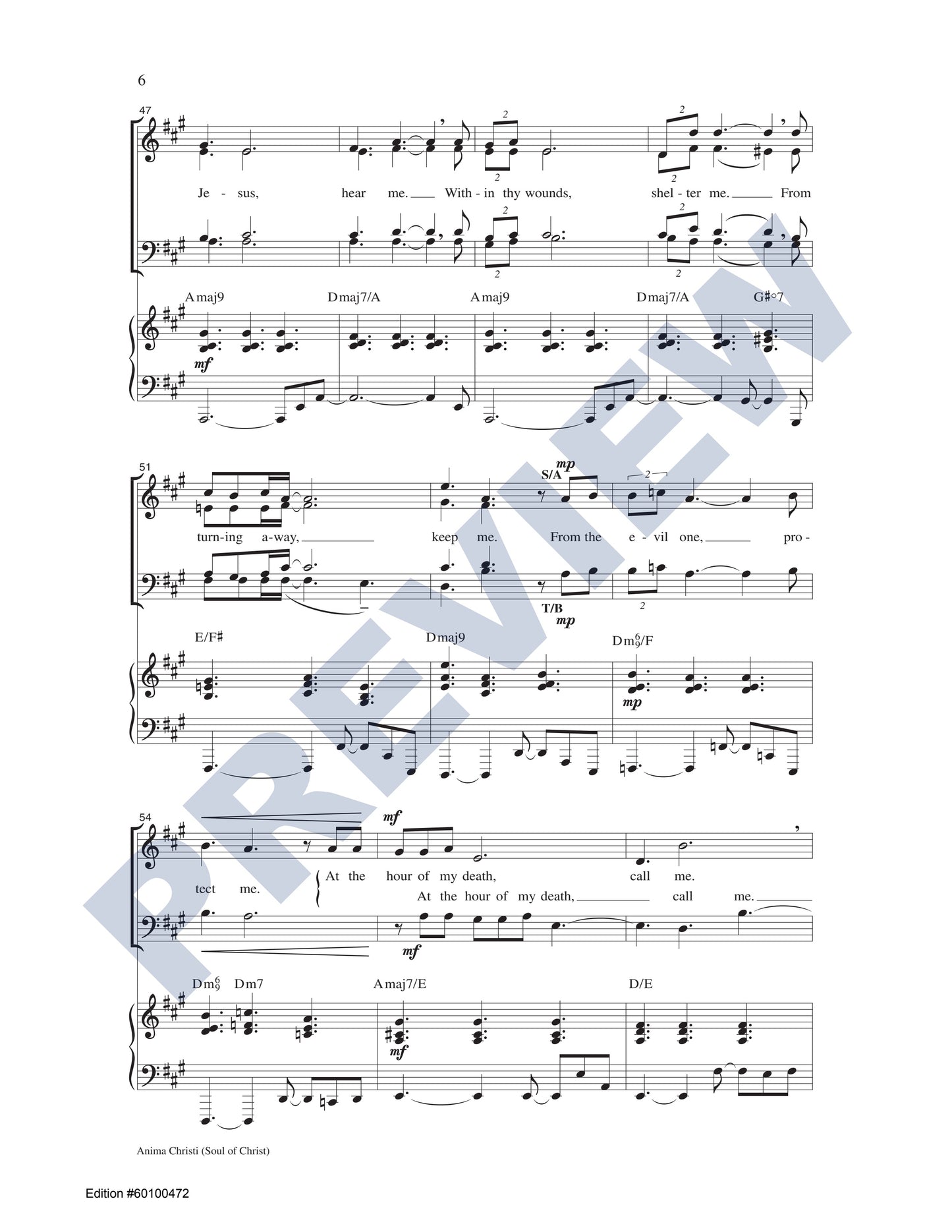 Anima Christi (Soul of Christ)