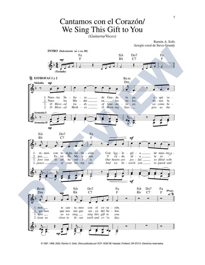 Cantamos con el Corazón/We Sing This Gift to You