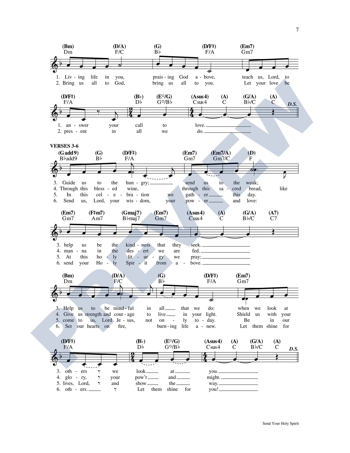Send Your Holy Spirit