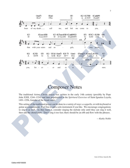 Soul of Christ, Sanctify Me (Anima Christi)