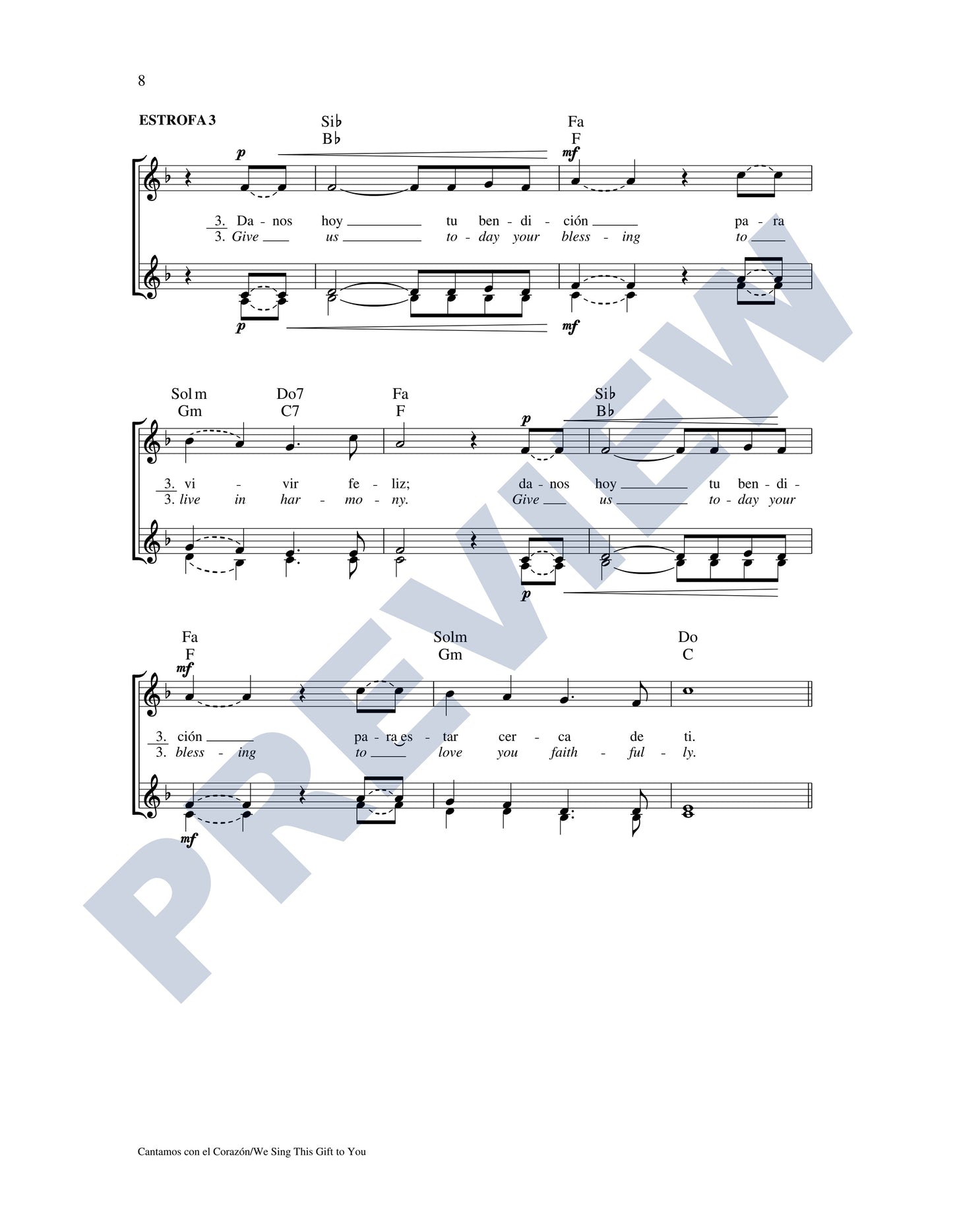 Cantamos con el Corazón/We Sing This Gift to You