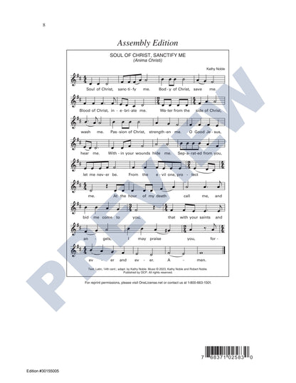 Soul of Christ, Sanctify Me (Anima Christi)