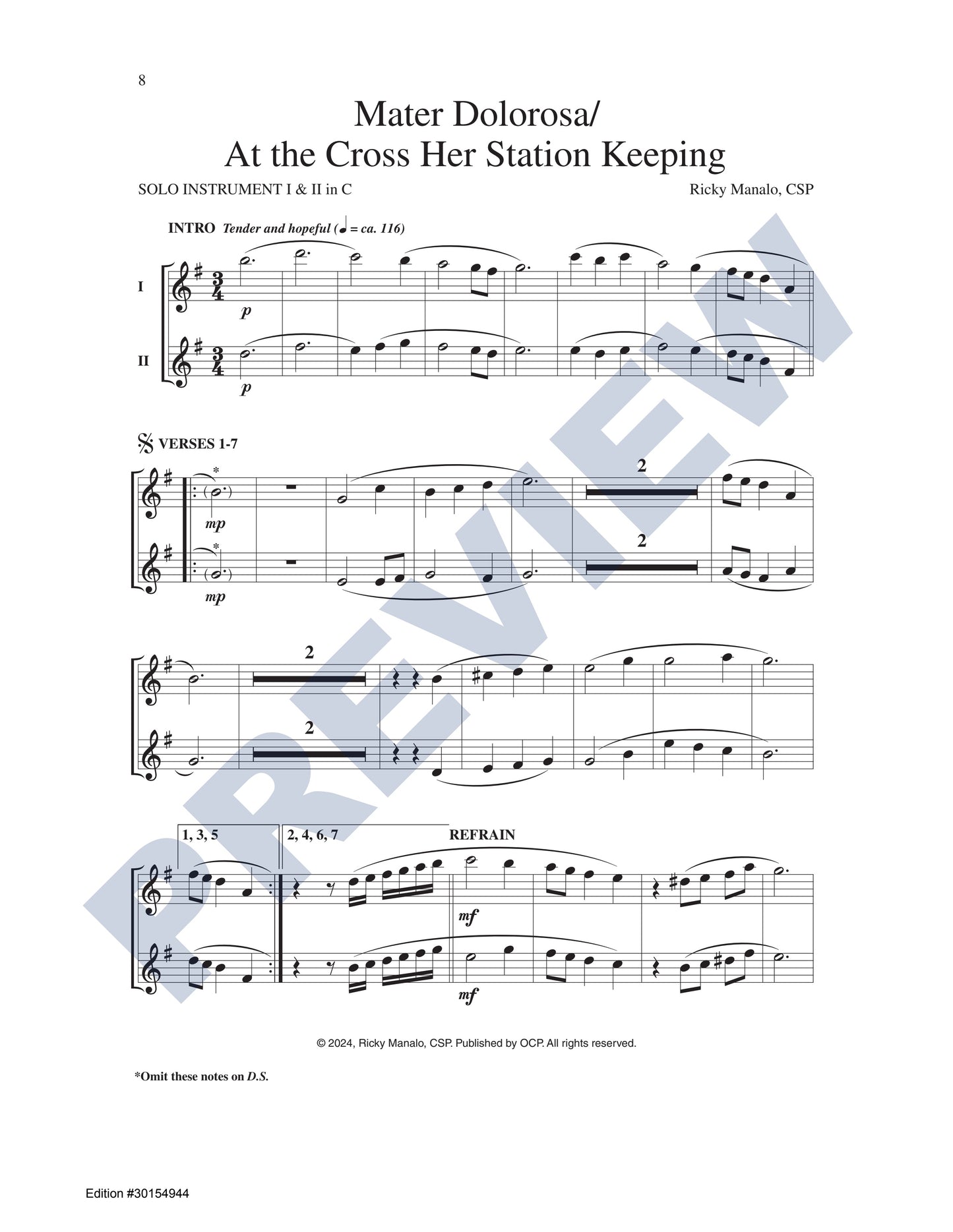 Mater Dolorosa/At the Cross Her Station Keeping