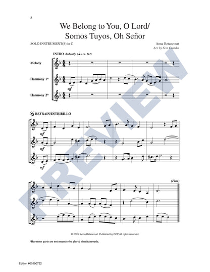 We Belong to You, O Lord/Somos Tuyos, Oh Señor