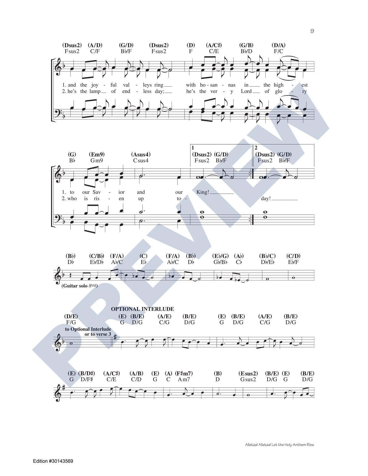 Alleluia! Alleluia! Let the Holy Anthem Rise
