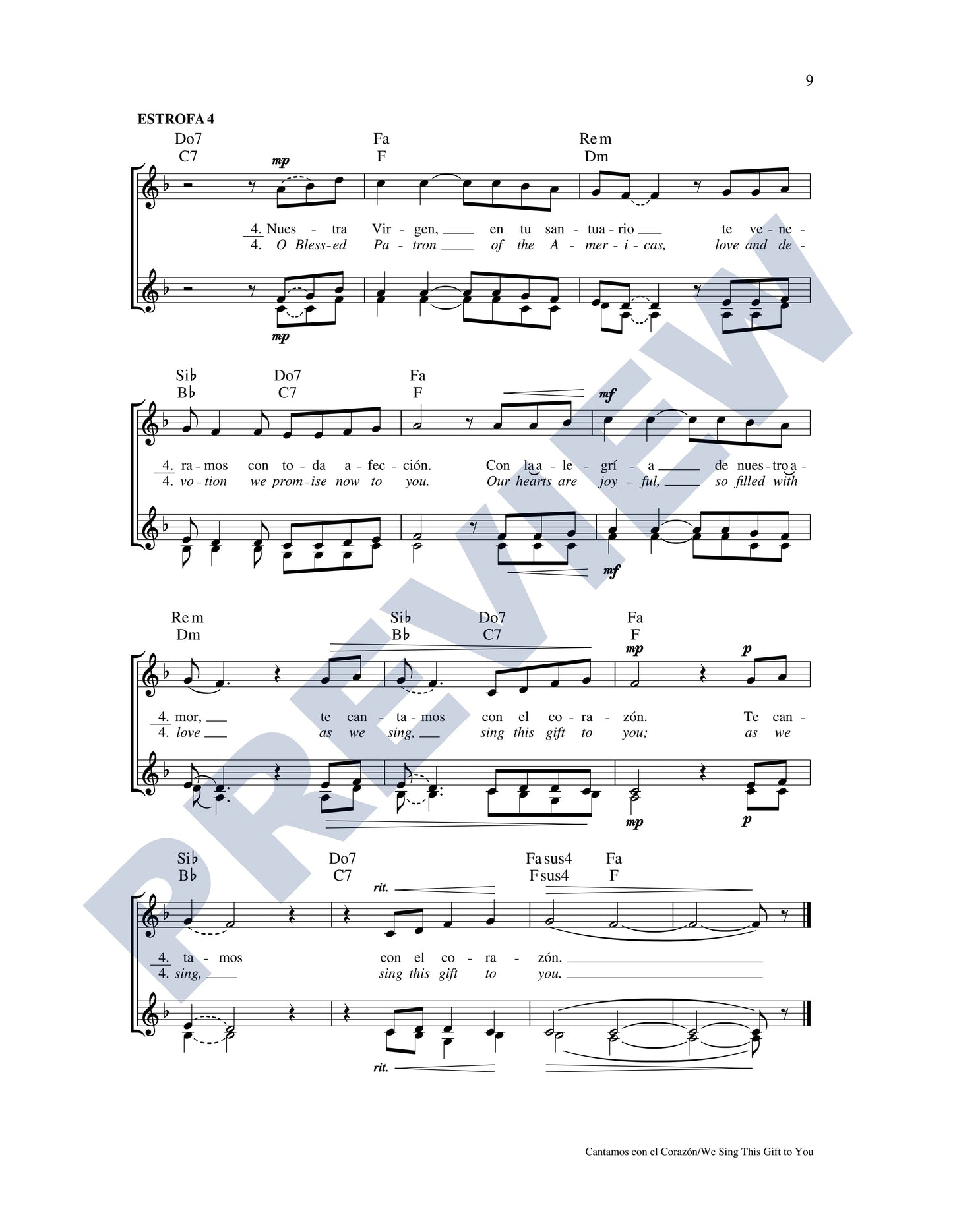Cantamos con el Corazón/We Sing This Gift to You