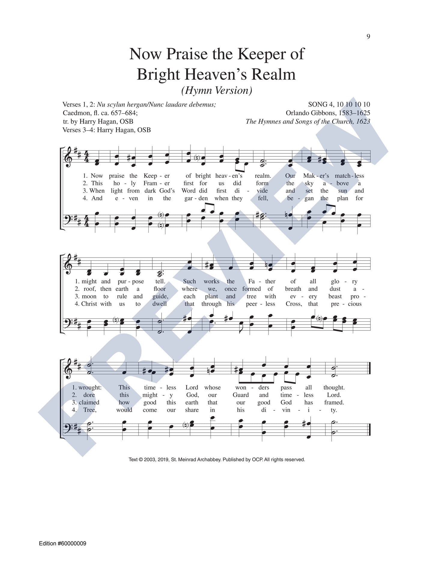 Now Praise the Keeper of Bright Heaven's Realm